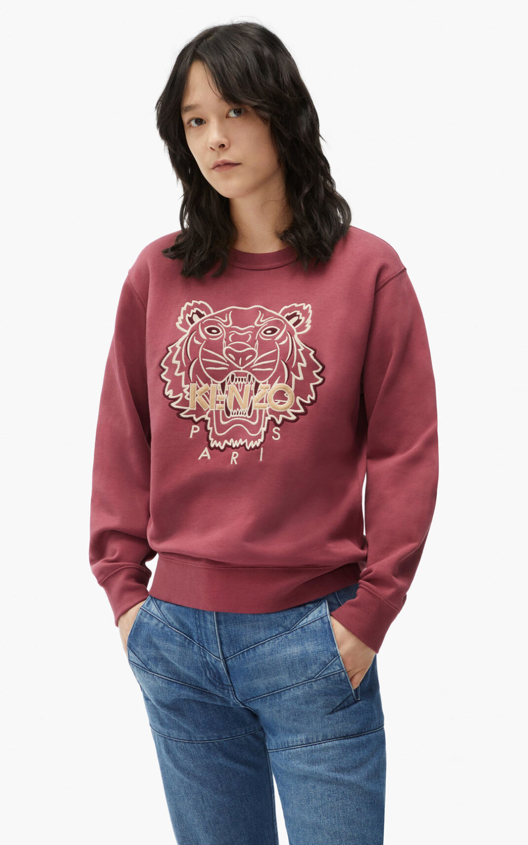 Kenzo 虎 スウェット レディース 黒 - SDHPIR187